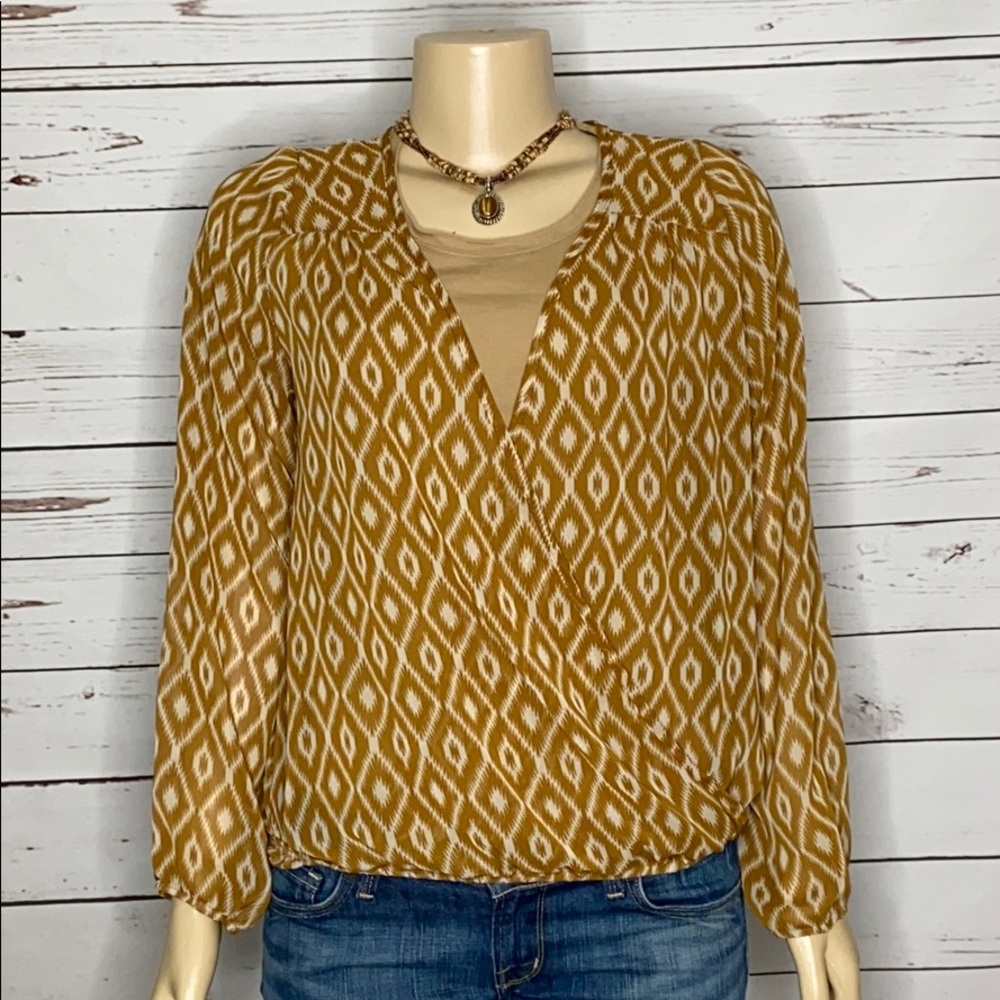 L. O. T. Apparel sheer layering top size L